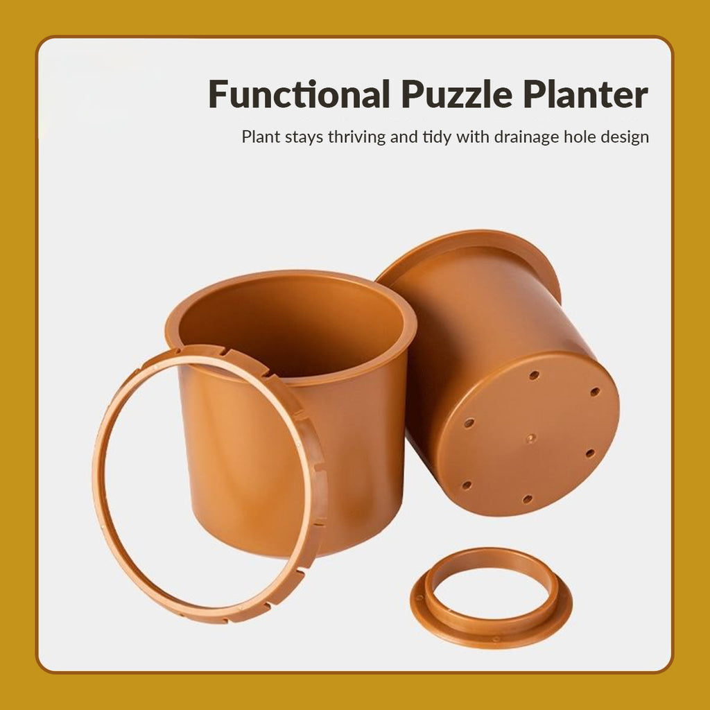 Little Hedgehogs - 3d Jigsaw Puzzle Planter - image 2