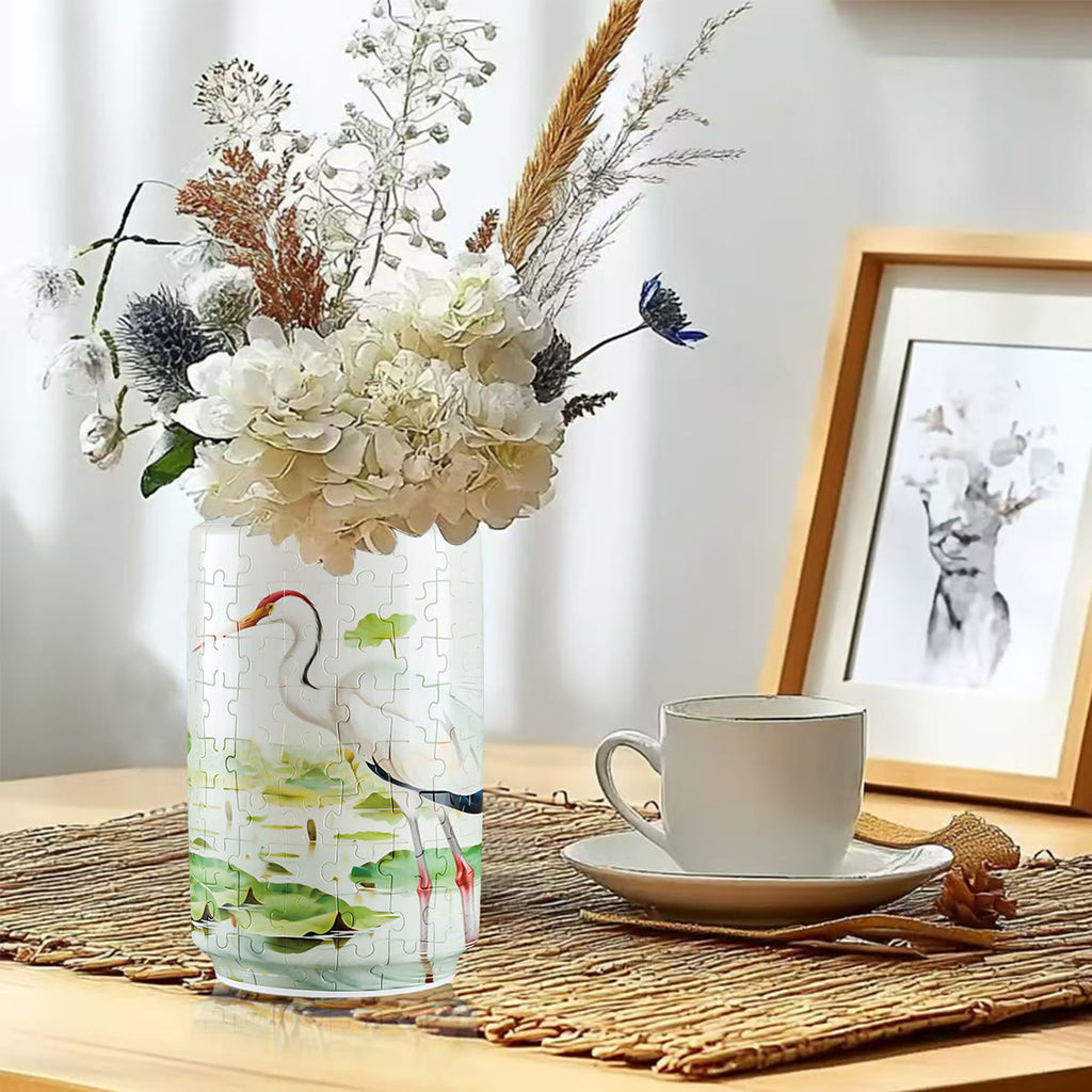 Red Crowned Crane - 3d Jigsaw Puzzle Vase - image 6