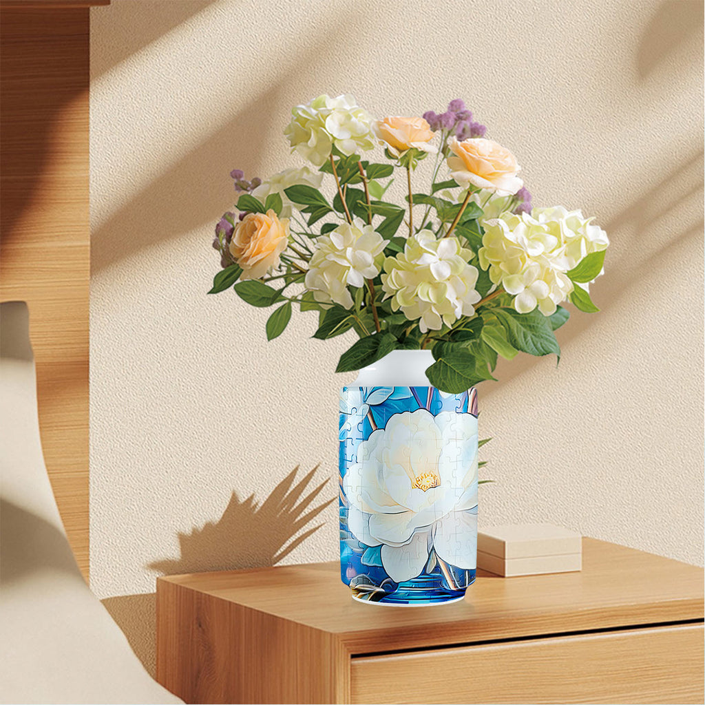 White Flower - 3d Jigsaw Puzzle Vase - image 6