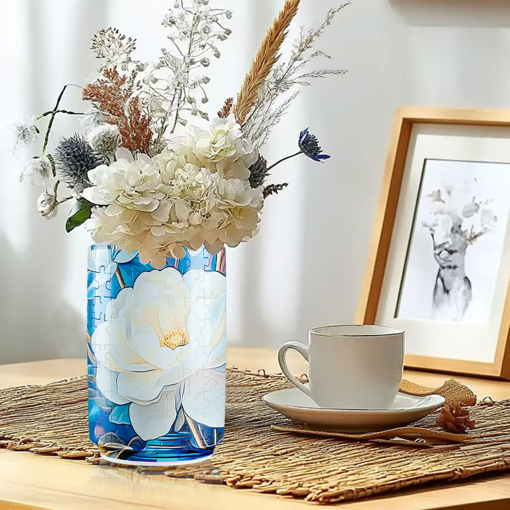 White Flower - 3d Jigsaw Puzzle Vase - image 5