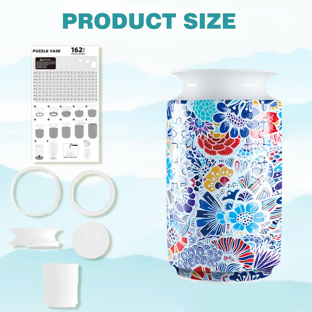 Stylish Flowers - 3d Jigsaw Puzzle Vase - image 1