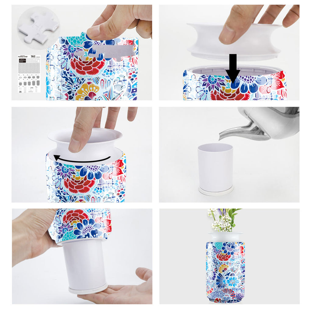 Stylish Flowers - 3d Jigsaw Puzzle Vase - image 4