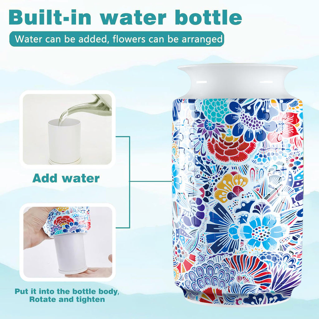 Stylish Flowers - 3d Jigsaw Puzzle Vase - image 3