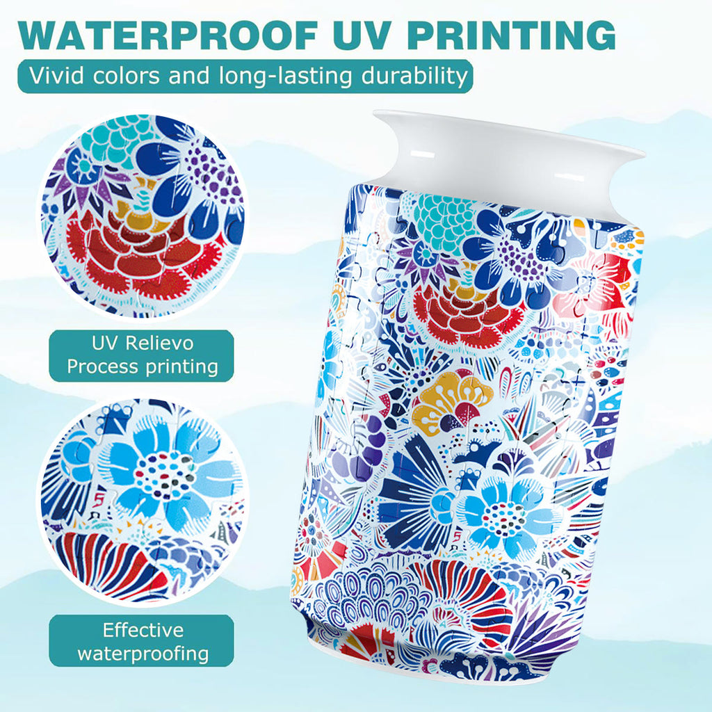 Stylish Flowers - 3d Jigsaw Puzzle Vase - image 2