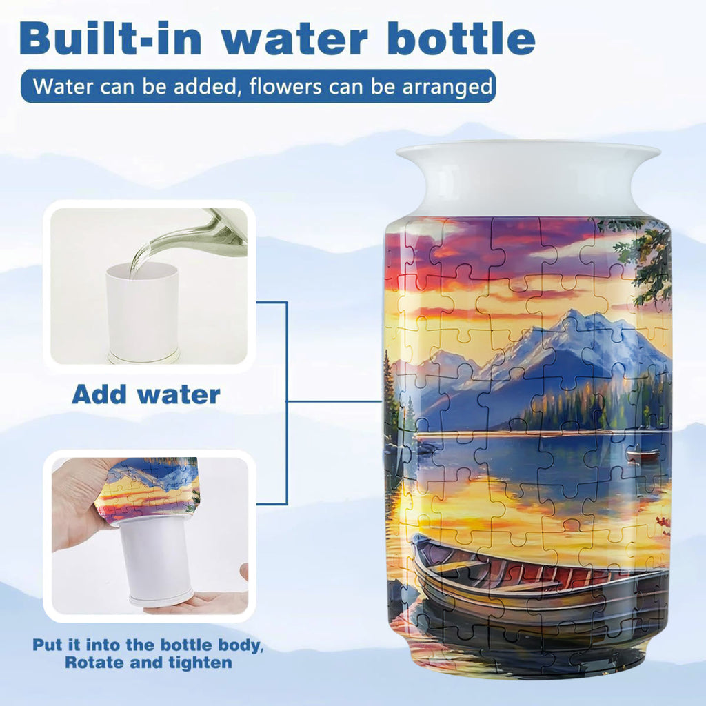 Dusk Scenery - 3d Jigsaw Puzzle Vase - image 3