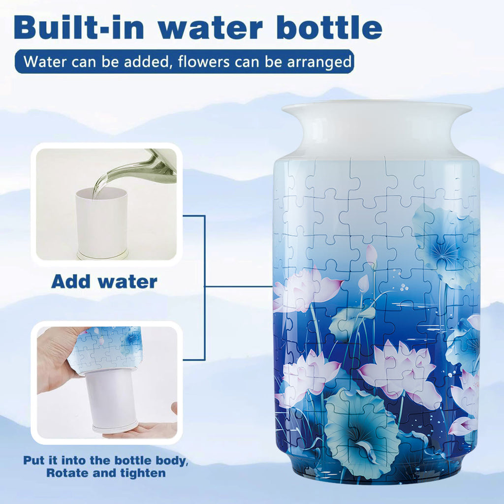 Lotus Pond - 3d Jigsaw Puzzle Vase - image 3