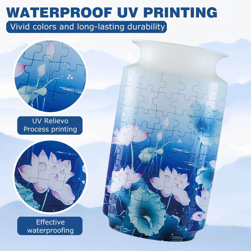 Lotus Pond - 3d Jigsaw Puzzle Vase - image 2
