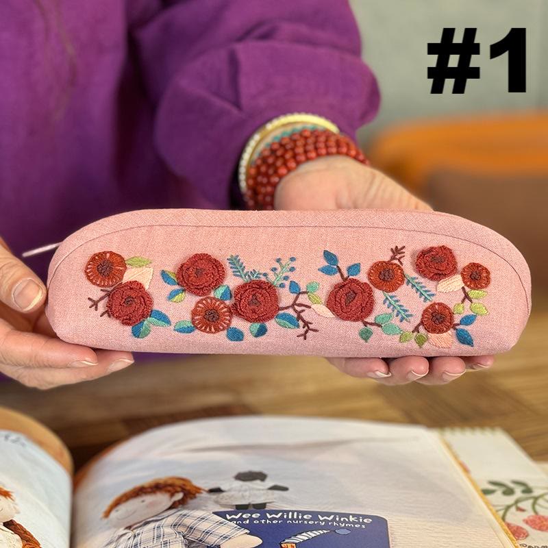 Embroidery Pencil Case Kits | Handmade Storage Box |  Children's Pencil Pouch - #1 - image 3