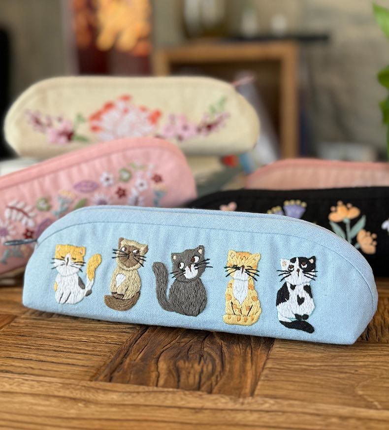 Embroidery Pencil Case Kits | Handmade Storage Box |  Children's Pencil Pouch - image 16