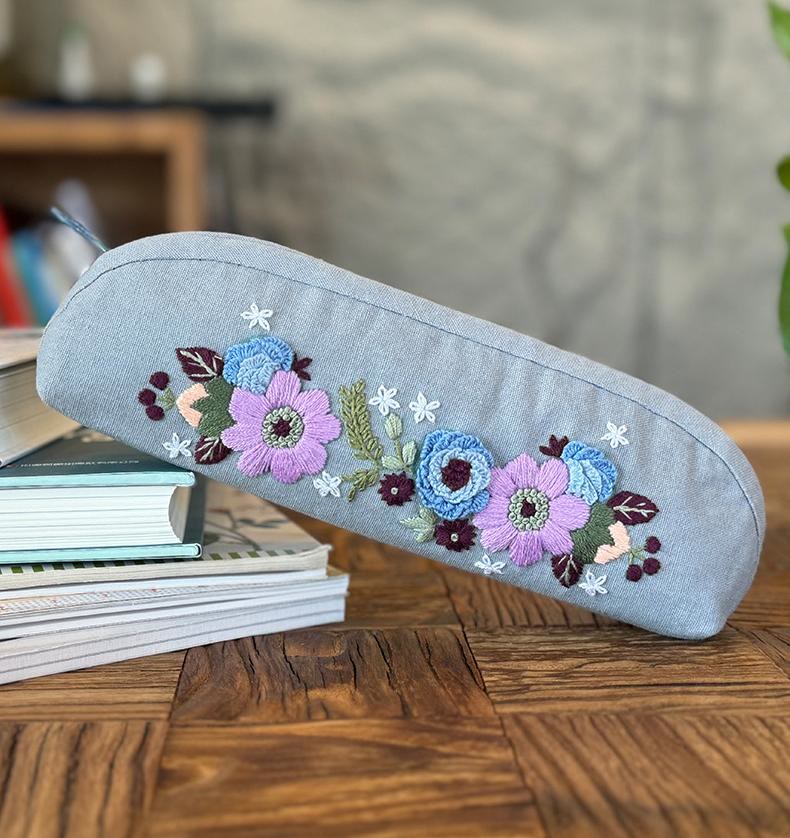 Embroidery Pencil Case Kits | Handmade Storage Box |  Children's Pencil Pouch - image 12