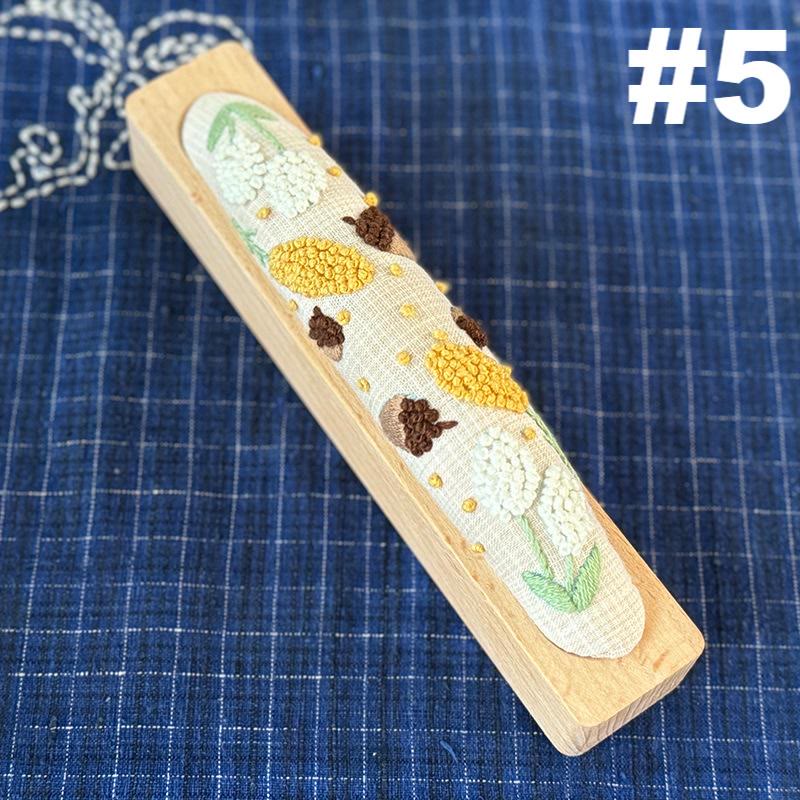 Embroidery Pin Cushion Kit | Floral  Botanical Craft | Needle Gifts For Beginners - #5 - image 7