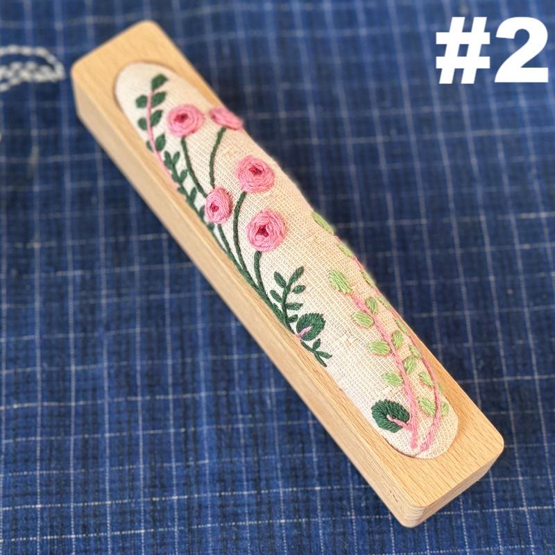 Embroidery Pin Cushion Kit | Floral  Botanical Craft | Needle Gifts For Beginners - #2 - image 4