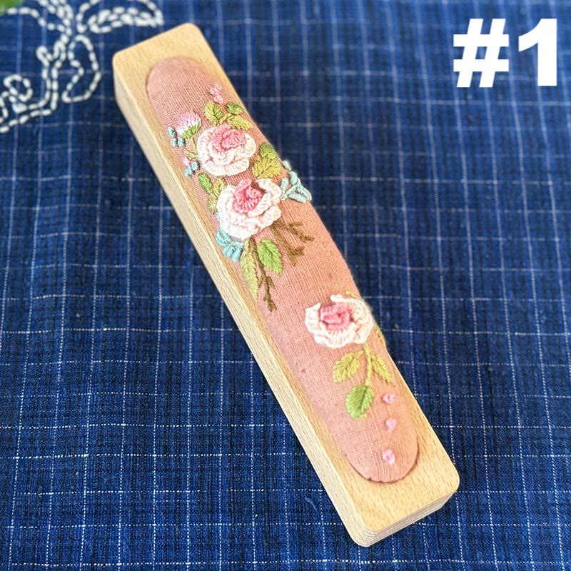 Embroidery Pin Cushion Kit | Floral  Botanical Craft | Needle Gifts For Beginners - #1 - image 3