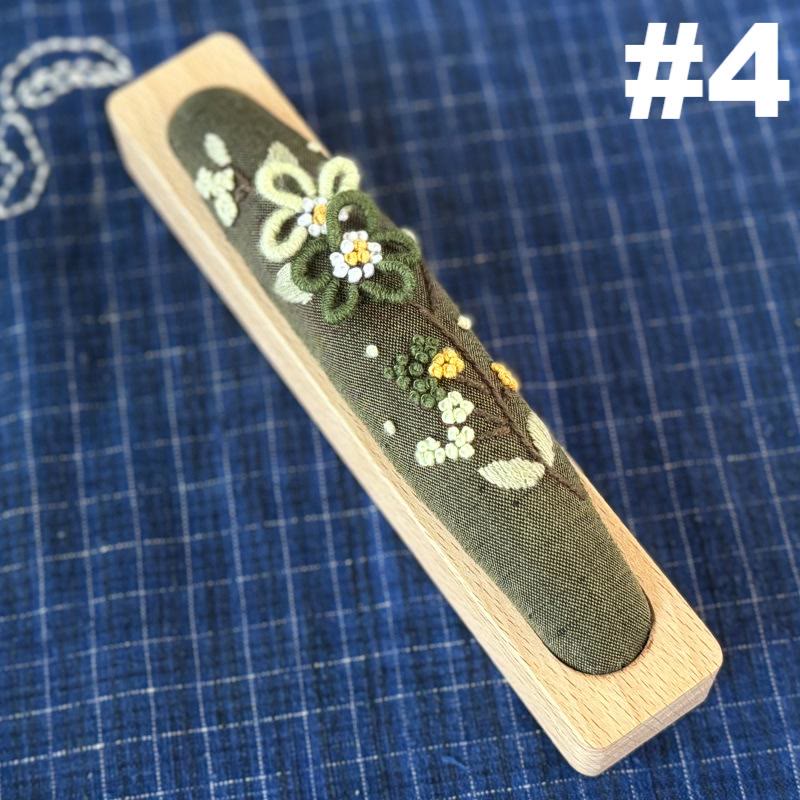 Embroidery Pin Cushion Kit | Floral  Botanical Craft | Needle Gifts For Beginners - #4 - image 6