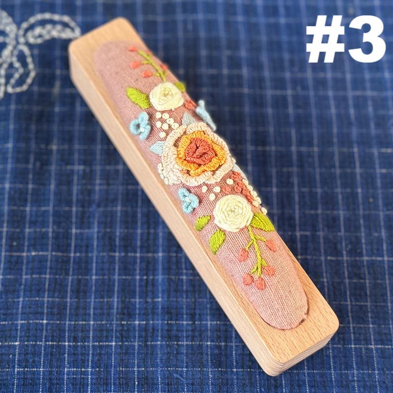 Embroidery Pin Cushion Kit | Floral  Botanical Craft | Needle Gifts For Beginners - #3 - image 5