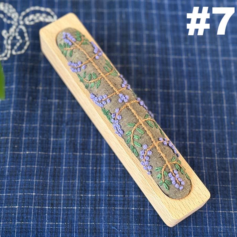 Embroidery Pin Cushion Kit | Floral  Botanical Craft | Needle Gifts For Beginners - #7 - image 9