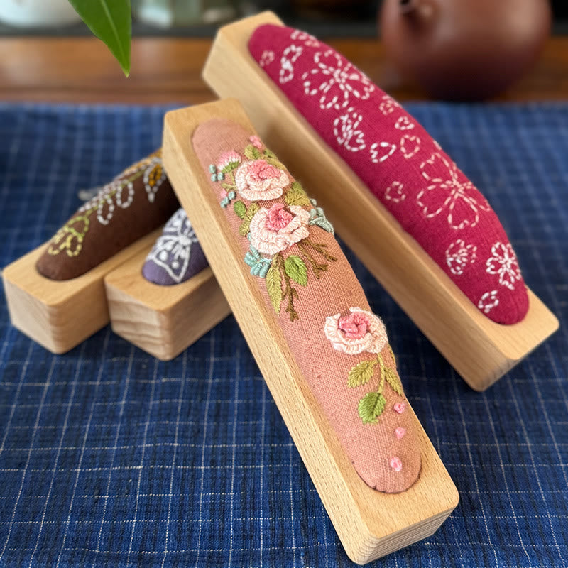 Embroidery Pin Cushion Kit | Floral  Botanical Craft | Needle Gifts For Beginners - image 0