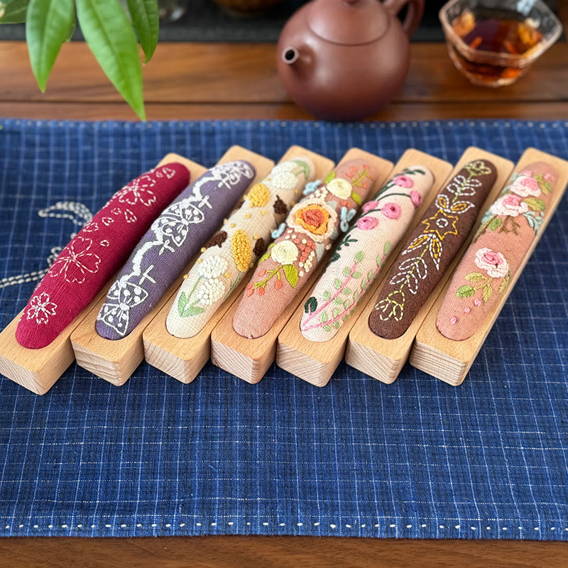 Embroidery Pin Cushion Kit | Floral  Botanical Craft | Needle Gifts For Beginners - image 2