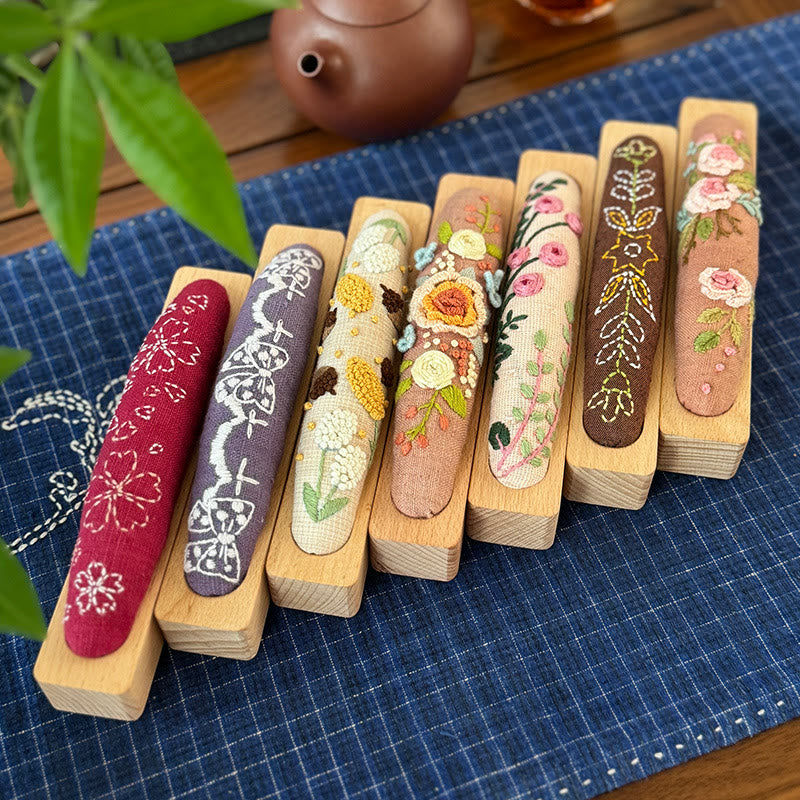 Embroidery Pin Cushion Kit | Floral  Botanical Craft | Needle Gifts For Beginners - image 16