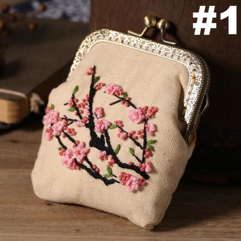 Handmade Mini Lock Coin Purse Kit | Vintage Wallet Handicraft |  Diy Sewing Bag  - #1 - image 1