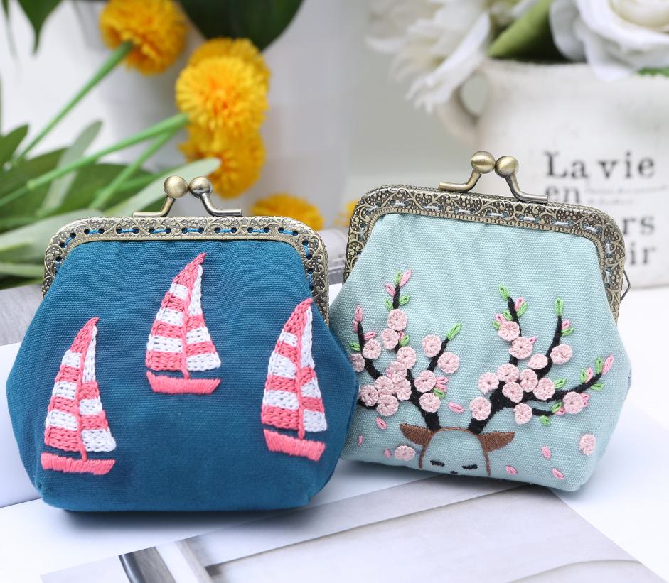 Handmade Mini Lock Coin Purse Kit | Vintage Wallet Handicraft |  Diy Sewing Bag  - image 9