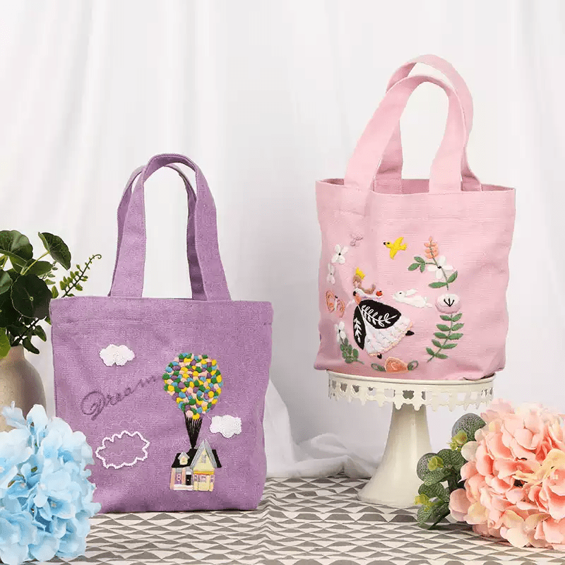 Handmade Canvas Bag Kit | Diy Carrying Bag  | Beginner Needlework  - image 5