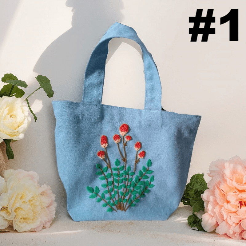 Handmade Canvas Bag Kit | Diy Carrying Bag  | Beginner Needlework  - #1 - image 8