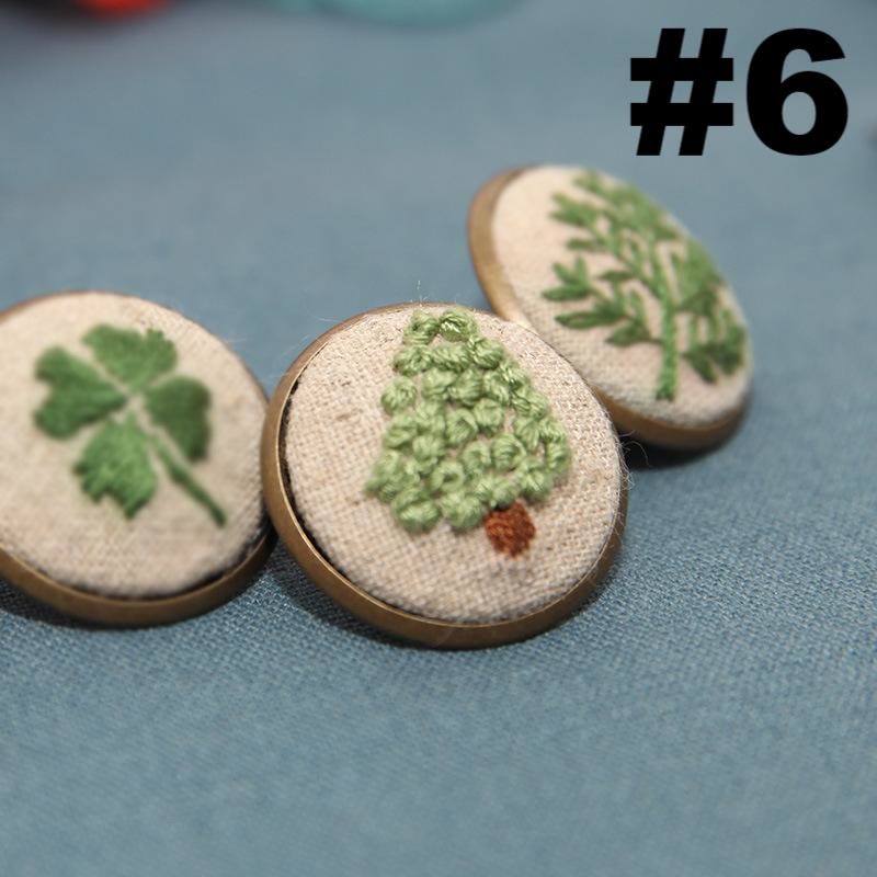  Embroidery Badge Brooch | Unique Cloth Decoration | Gifts For Handmake Lovers - Cypress - image 9