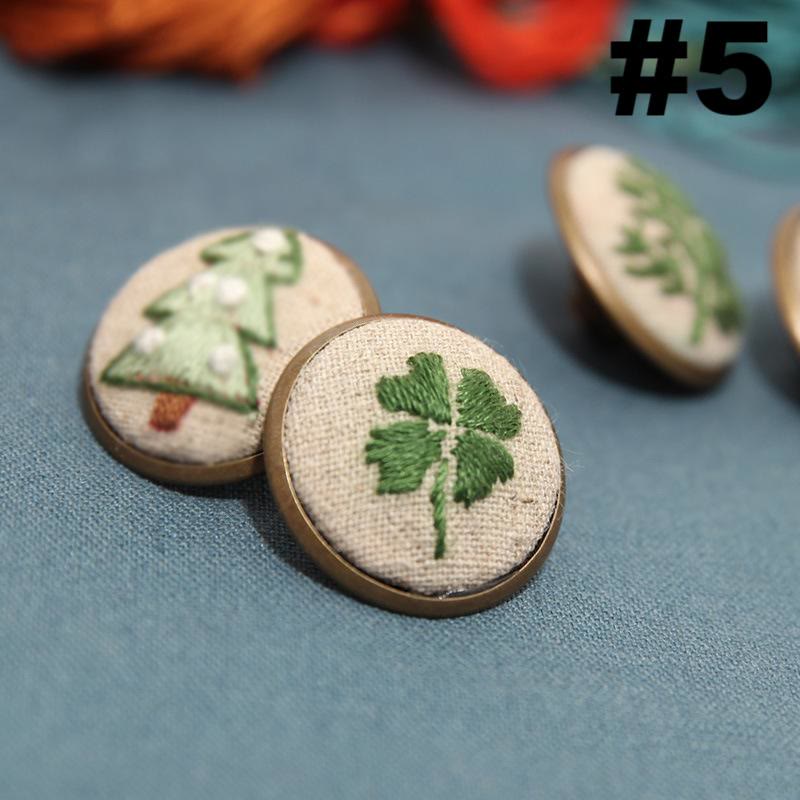 Embroidery Badge Brooch | Unique Cloth Decoration | Gifts For Handmake Lovers - Lucky clover - image 8