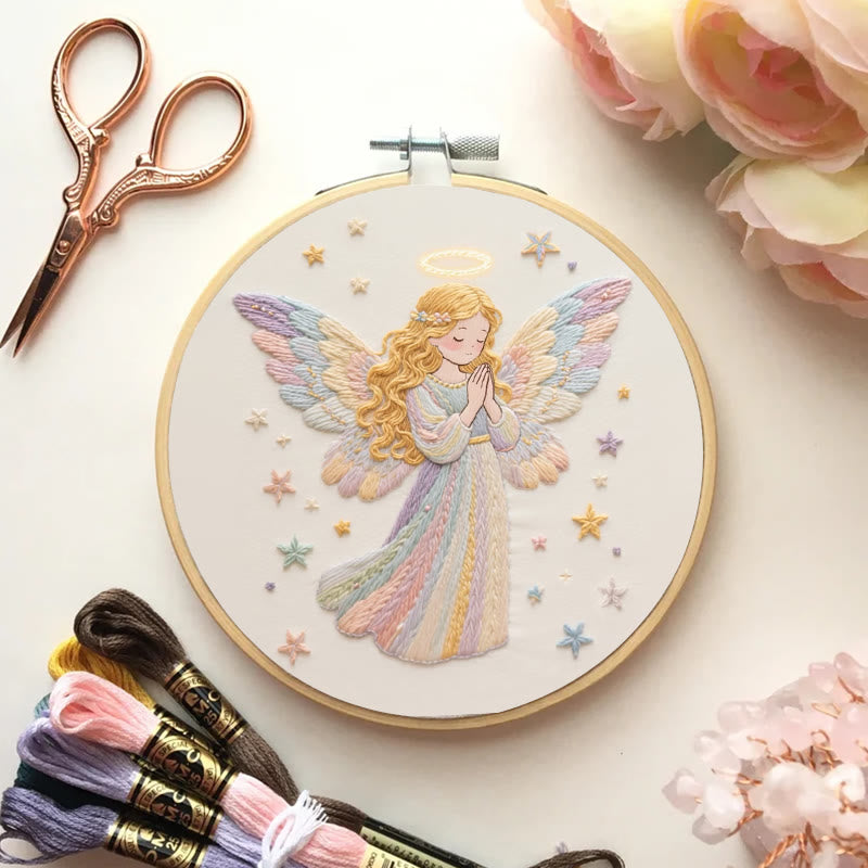 Rubbyoo Embroidery Kit - Pretty Angel | Starter Needle Craft | Gift For Holiday - image 2
