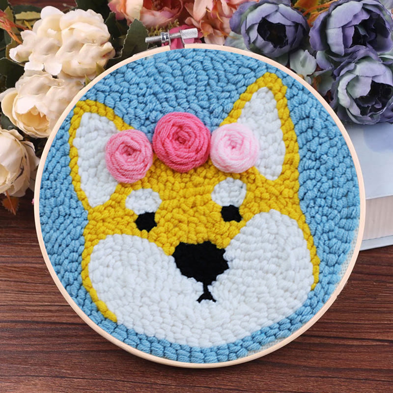 Floral Dog Punch Needle Kit - Cute Gift For Dog Lovers | Perfect Beginner Set - image 7