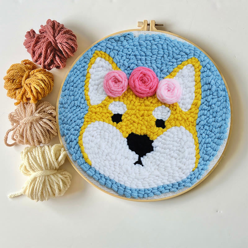 Floral Dog Punch Needle Kit - Cute Gift For Dog Lovers | Perfect Beginner Set - image 8