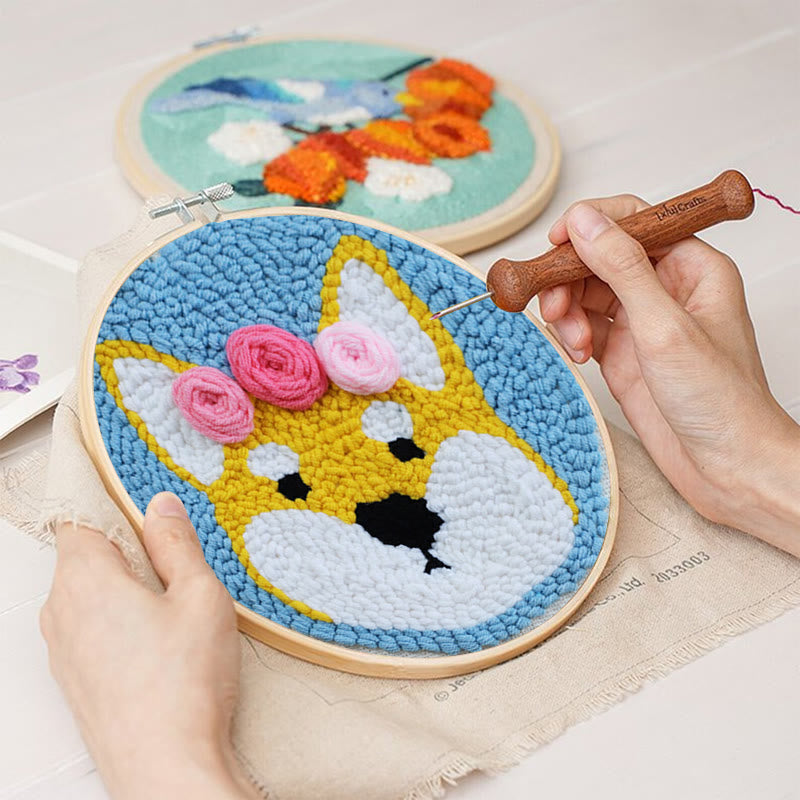 Floral Dog Punch Needle Kit - Cute Gift For Dog Lovers | Perfect Beginner Set - image 5