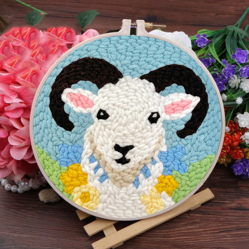 Goat Punch Needle Kit - Beginner-friendly Needlework | Perfect Gift For Animal Lovers - image 2