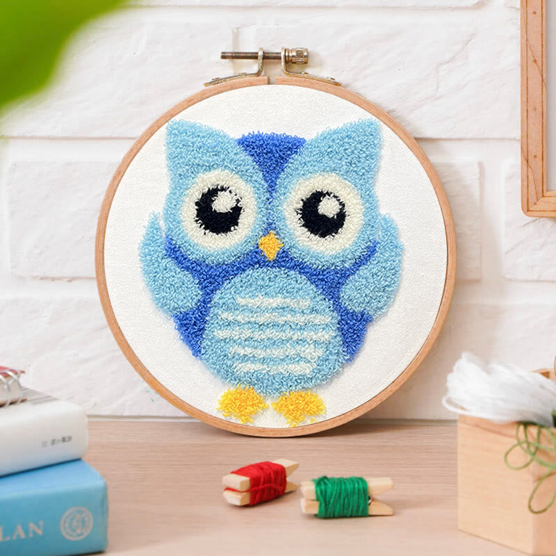 Little Owl  Punch Needle Kit - Adorable Diy Handicraft | Exquisite Living Room Decor - image 7