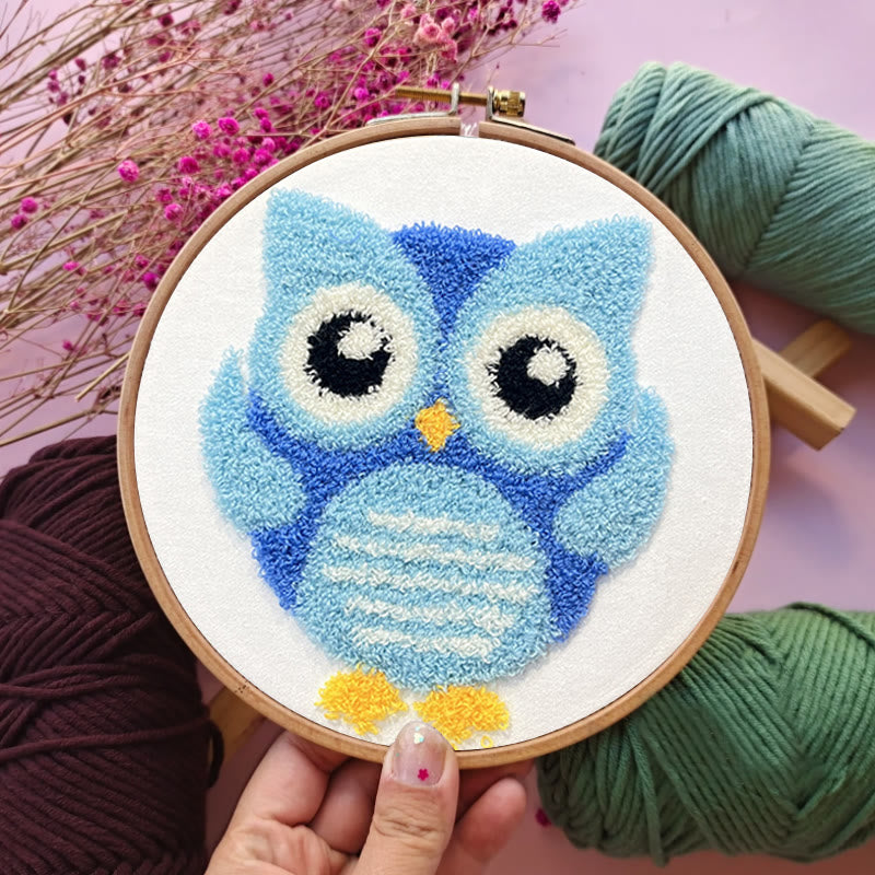 Little Owl  Punch Needle Kit - Adorable Diy Handicraft | Exquisite Living Room Decor - image 3