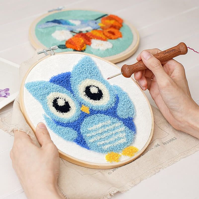 Little Owl  Punch Needle Kit - Adorable Diy Handicraft | Exquisite Living Room Decor - image 6