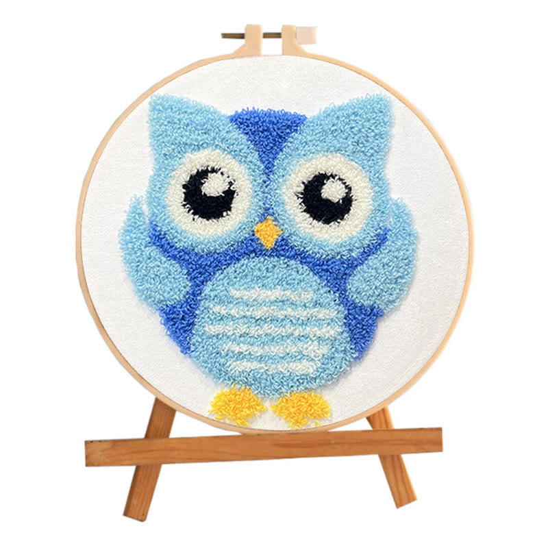 Little Owl  Punch Needle Kit - Adorable Diy Handicraft | Exquisite Living Room Decor - image 1