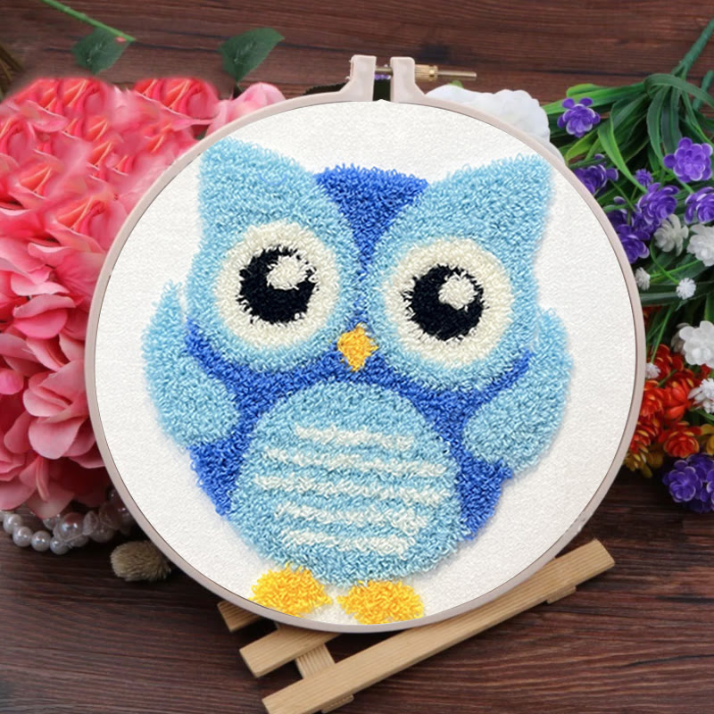 Little Owl  Punch Needle Kit - Adorable Diy Handicraft | Exquisite Living Room Decor - image 2