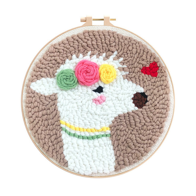 Alpaca Punch Needle Kit -  Beginner Needle Set | Diy Desk Ornament  - Alpaca Punch Needle Kit - image 0