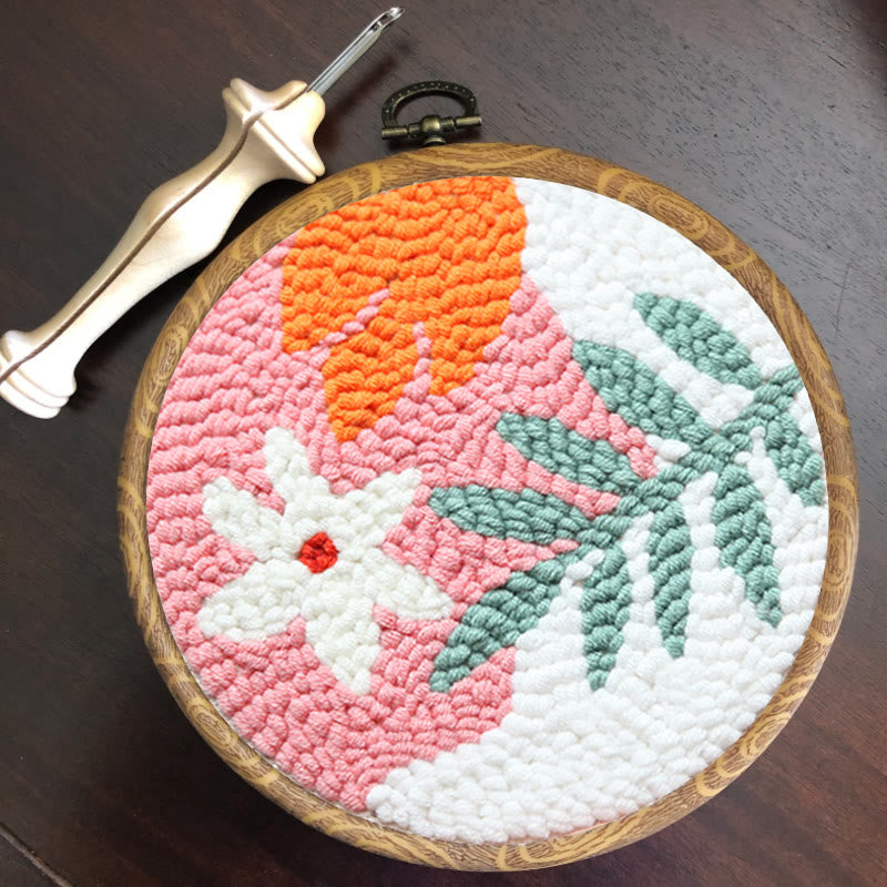 Floral Punch Needle Kit - Easy Needlework For Starter | Nice Office Decor - image 4