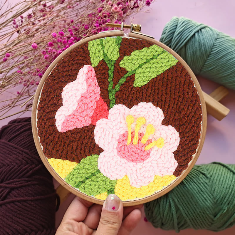 Pink Morning Glory Punch Needle Kit - Charming Floral Craft | Exquisite Gifts For Her - image 8