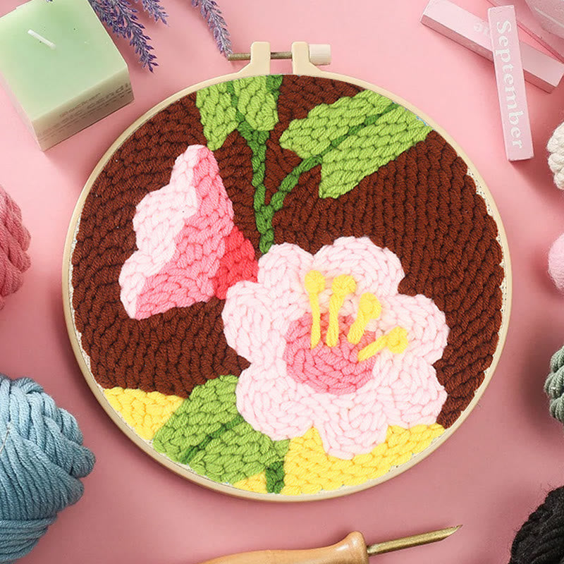 Pink Morning Glory Punch Needle Kit - Charming Floral Craft | Exquisite Gifts For Her - image 4