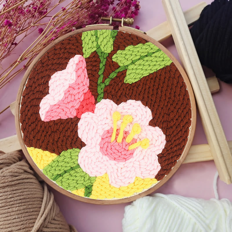 Pink Morning Glory Punch Needle Kit - Charming Floral Craft | Exquisite Gifts For Her - image 2