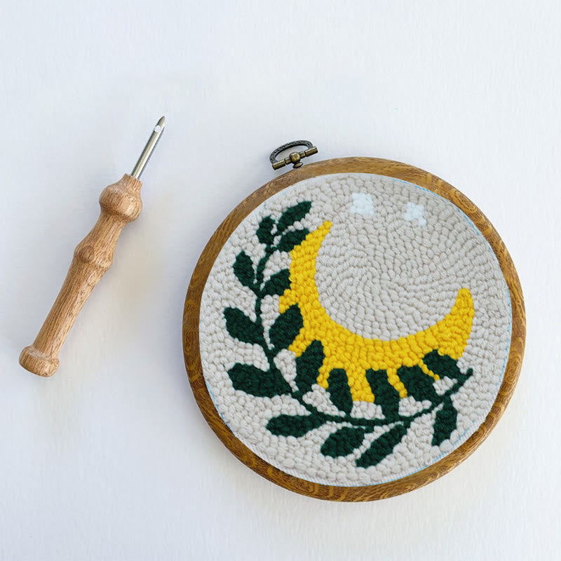 Leaf And Moon Punch Needle Kit - Easy Diy Craft | Nice Wall Decor - image 9
