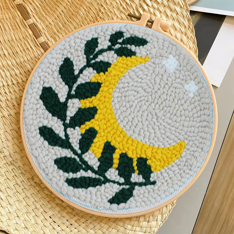 Leaf And Moon Punch Needle Kit - Easy Diy Craft | Nice Wall Decor - image 6