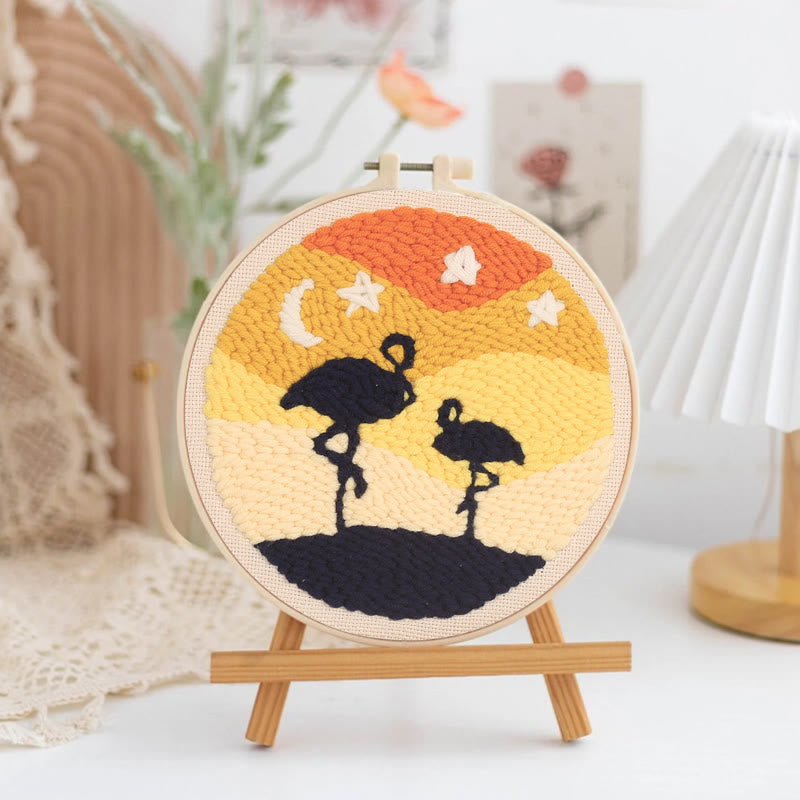 Ostriches Punch Needle Kit - Diy Starter Set  | Gifts For Animal Lovers - image 3