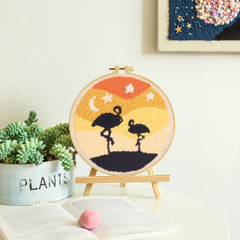 Ostriches Punch Needle Kit - Diy Starter Set  | Gifts For Animal Lovers - image 8