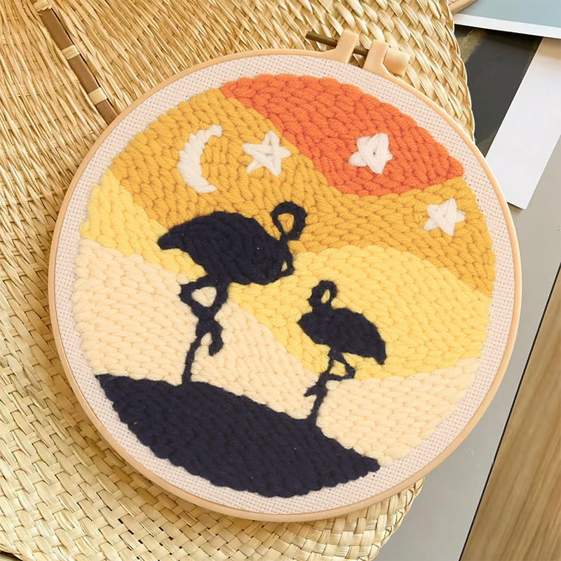 Ostriches Punch Needle Kit - Diy Starter Set  | Gifts For Animal Lovers - image 6