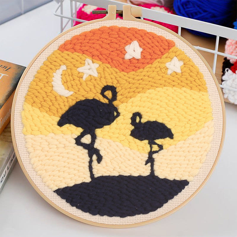 Ostriches Punch Needle Kit - Diy Starter Set  | Gifts For Animal Lovers - image 4